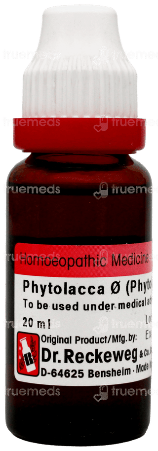 Dr Reckeweg Phytolacca D Q Mother Tincture 20 Ml
